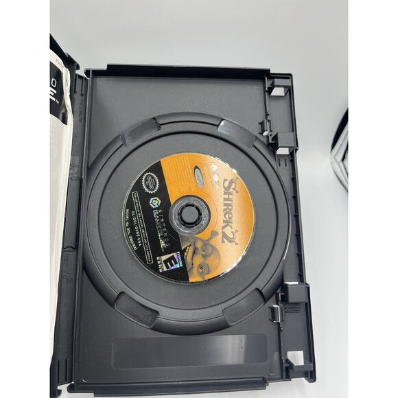 Shrek 2 (Nintendo GameCube, 2004) Black Label Manual And Disc - Picture 3 of 8